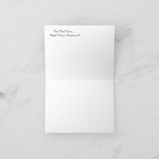 Red Bud Trees....... Karte (Innenseite)