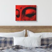 Red Buddha Wrapped Canvas Leinwanddruck (Insitu (Schlafzimmer))