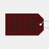 Red Buffalo Check Geschenkanhänger (Vorderseite (Horizontal))