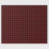 Red Buffalo Check Geschenkpapier (Flach)