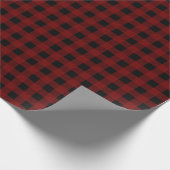 Red Buffalo Check Geschenkpapier (Ecke)