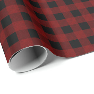 Red Buffalo Check Geschenkpapier