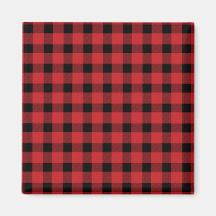 Red Buffalo Country Lumberjack Kariert Magnet