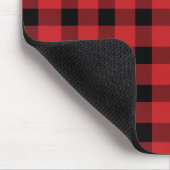 Red Buffalo Country Lumberjack Kariert Mousepad (Ecke)