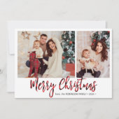 Red Buffalo Kariert 2 Foto Collage Weihnachten (Vorderseite)