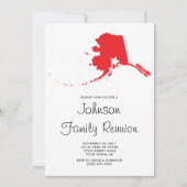Red Buffalo Kariert Alaska Family Wiedersehen Einladung (Vorderseite)