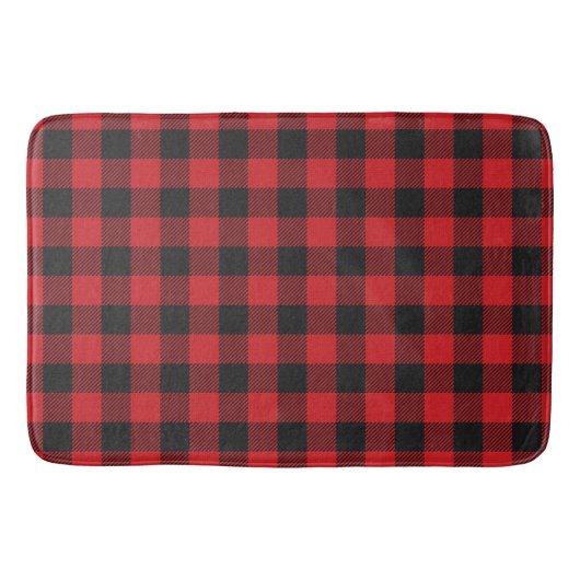 Red Buffalo Kariert Bath Mat Badematte (Vorderseite)