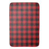 Red Buffalo Kariert Bath Mat Badematte (Vorderseite Vertikal)