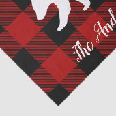 Red Buffalo Kariert & Bear | Geschenk für persönli Seidenpapier (Ausschnitt)