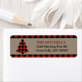 Red Buffalo Kariert Border Weihnachtsbaum (Insitu)