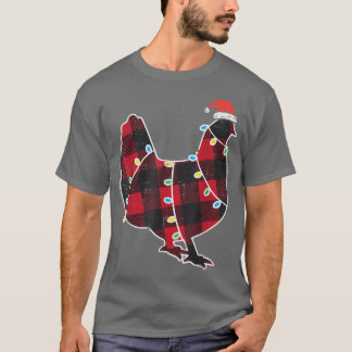 Red Buffalo Kariert Chicken Bauer Xmas Pajamas Far T-Shirt