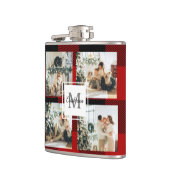 Red Buffalo Kariert & Collage Foto mit anfängliche Flachmann (Links)