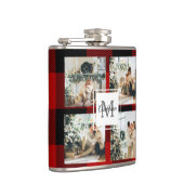 Red Buffalo Kariert & Collage Foto mit anfängliche Flachmann (Rechts)