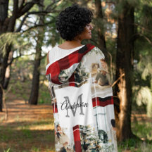 Red Buffalo Kariert & Collage Foto mit anfängliche