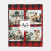 Red Buffalo Kariert & Collage Foto mit anfängliche Fleecedecke (Vorderseite)