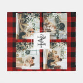 Red Buffalo Kariert & Collage Foto mit anfängliche Fleecedecke (Vorderseite (Horizontal))