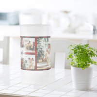 Red Buffalo Kariert & Collage Foto mit anfängliche