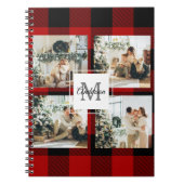 Red Buffalo Kariert & Collage Foto mit anfängliche Notizblock (Vorderseite)