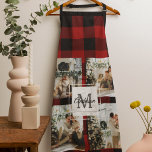 Red Buffalo Kariert & Collage Foto mit anfängliche Schürze<br><div class="desc">Genießen Sie den zeitlosen Charme von Red Buffalo Kariert und kreieren Sie ein personalisiertes Meisterwerk mit unserem Collage Foto With Initial Custom Produkt, exklusiv auf Zazzle erhältlich! Egal ob Sie ein einzigartiges Geschenk oder eine atemberaubende Ergänzung Ihrer Wohngestaltung suchen, dieses anpassbare Objekt ist ideal, um eine Touch rustikaler Eleganz zu...</div>