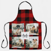 Red Buffalo Kariert & Collage Foto mit anfängliche Schürze (Vorderseite)
