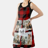 Red Buffalo Kariert & Collage Foto mit anfängliche Schürze (InSitu)