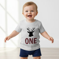 Red Buffalo Kariert Deer 1. Lumberjack Geburtstag