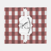 Red Buffalo Kariert Farm Hühnchen Fleece Blanken (Vorderseite (Horizontal))