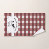 Red Buffalo Kariert Farm Kuh Badetuch Set (Handtuch)