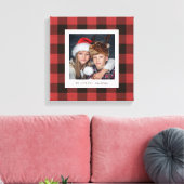 Red Buffalo Kariert | Foto für Oma Leinwanddruck (Insitu (Wohnzimmer))