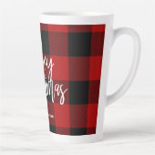 Red Buffalo Kariert & Frohe Weihnachten |Persönlic Milchtasse (Rechts)