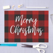 Red Buffalo Kariert & Frohe Weihnachten |Persönlic Seidenpapier (Handwerk)