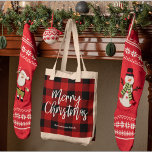Red Buffalo Kariert & Frohe Weihnachten |Persönlic Tragetasche<br><div class="desc">Mit unserer Red Buffalo Kariert & Merry Weihnachtskollektion können Sie sich auf eine Touch rustikalen Charmes und personalisierter Wärme freuen! Ob Sie nun Ihre Zuhause dekorieren oder nach dem passenden Geschenk suchen, diese festlichen Gegenstände sind so konzipiert, dass sie Ihren Feierlichkeiten Freude und Komfort bringen.Verteilen Sie Freude, Wärme und persönliche...</div>