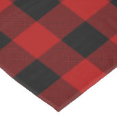 Red Buffalo Kariert & Frohe Weihnachten Tischdecke (Schrägansicht)