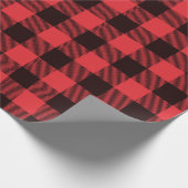Red Buffalo Kariert Geschenkpapier (Ecke)