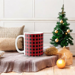 Red Buffalo Kariert Holiday Kaffeetasse