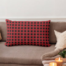 Red Buffalo Kariert Holiday Kissen