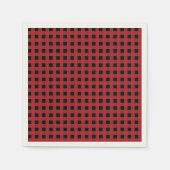 Red Buffalo Kariert Holiday Serviette (Vorderseite)