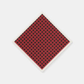 Red Buffalo Kariert Holiday Serviette (Ecke)