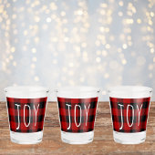 Red Buffalo Kariert & Joy | Happy Holiday Schnapsglas