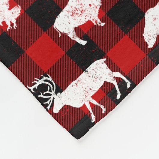 Red Buffalo Kariert Lumberjack Fleecedecke (Ecke)