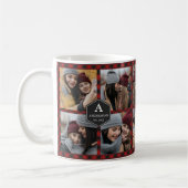 Red Buffalo Kariert Lumberjack Foto Collage Kaffeetasse (Links)