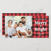 Red Buffalo Kariert Merry and Bright Foto (Vorne/Hinten)