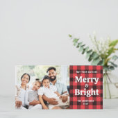 Red Buffalo Kariert Merry and Bright Foto (Stehend Vorderseite)