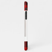 Red Buffalo Kariert & Merry Woofmas mit Hund-Foto iPhone Hülle (Linke Seite)