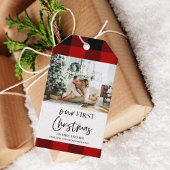 Red Buffalo Kariert & Our First Christmas Geschenkanhänger