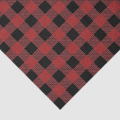 Red Buffalo Kariert Pattern Weihnachtsgeschenk Seidenpapier (Ausschnitt)