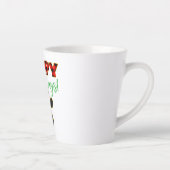 Red Buffalo Kariert Paw Print Christmas Milchtasse (Rechts)