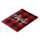 Red Buffalo Kariert | Persönliche Initialzündung | Notizblock (Linke Seite)