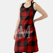 Red Buffalo Kariert | Persönliche Initialzündung | Schürze (InSitu)