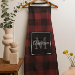 Red Buffalo Kariert | Persönliche Initialzündung | Schürze<br><div class="desc">Verwöhnen Sie Ihre Lieben mit der Wärme und dem Charme des klassischen Red Buffalo Kariert mit einer persönlichen Touch. Ob Geburtstag,  Jubiläum oder einfach nur um jemandem zu zeigen,  den man interessiert,  dieses anpassbare Geschenk wird sicher einen bleibenden Eindruck machen.</div>